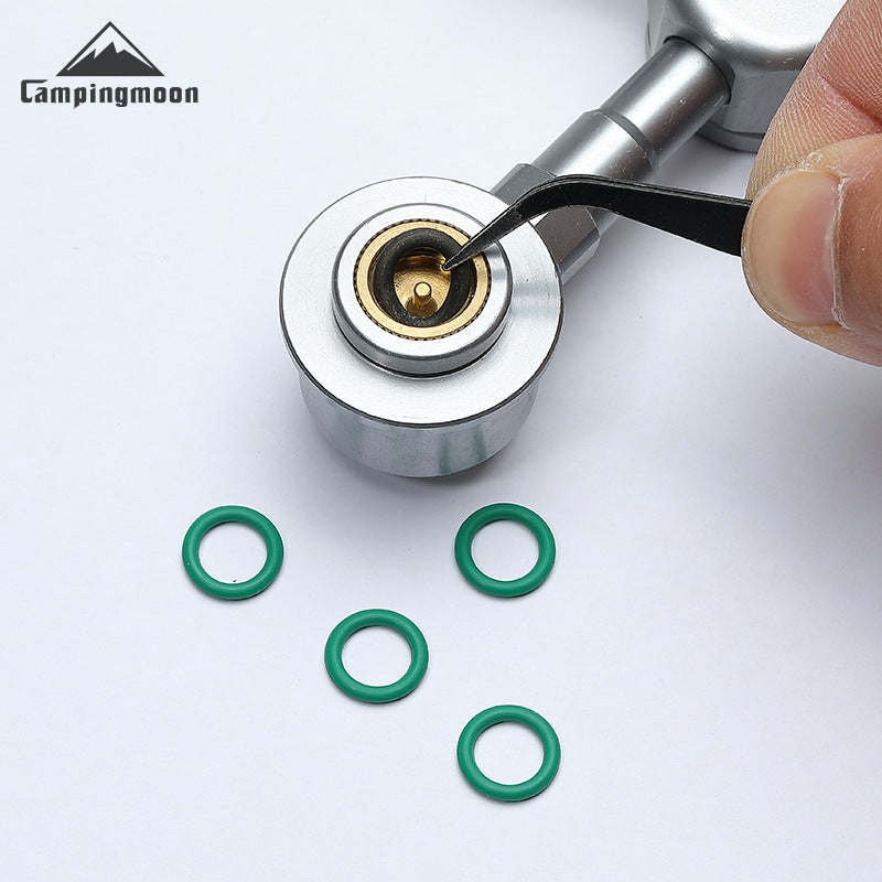 Campingmoon OR-4P 4pcs O-Ring Rubber Seal Pack Portable Ultralight Screw Type Butane Connector Threaded Gas Tank Camping Isobutane