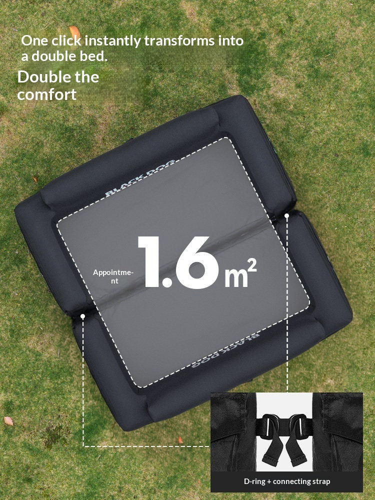 BLACKDOG Dream Maker Double Inflatable Sofa Portable Lightweight Quick Inflation Deflation Widened Load Bearing Up To 300kg Outdoor Camping Travel