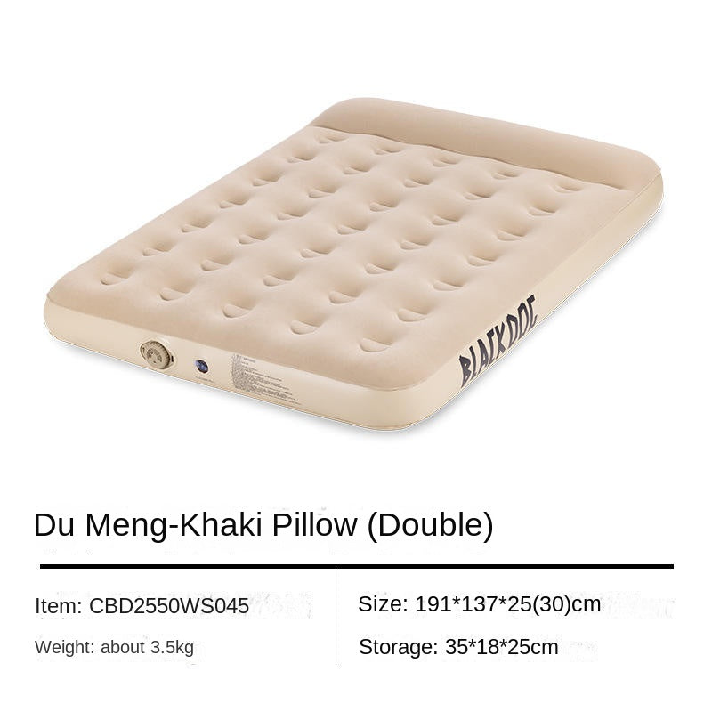 Blackdog CLOUD NEST Automatic Air Inflatable Bed Sleeping Pad 1-2 Persons Camping Home Use Single Queen Size Mattress Built-in Electric USB Charging Air Pump Lamp