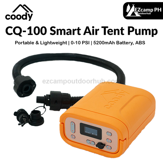 Coody CQ-100 Smart Air Tent Pump High Pressure Automatic Air Replenishment Wireless Electric Pump Rechargeable Battery 0-10 PSI Outdoor Accessories