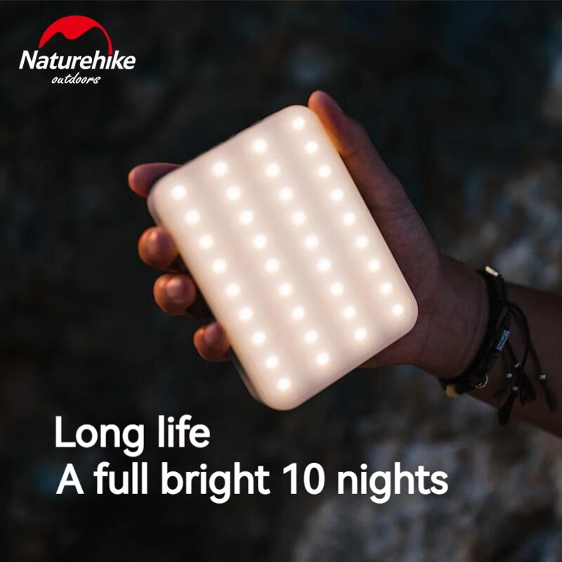 Naturehike MOONLIGHT PLUS High Power Camping Lamp Tent Lantern 11000mAh Battery LED Light 1100 Lumens 20W Flashlight USB Powerbank Waterproof IP54