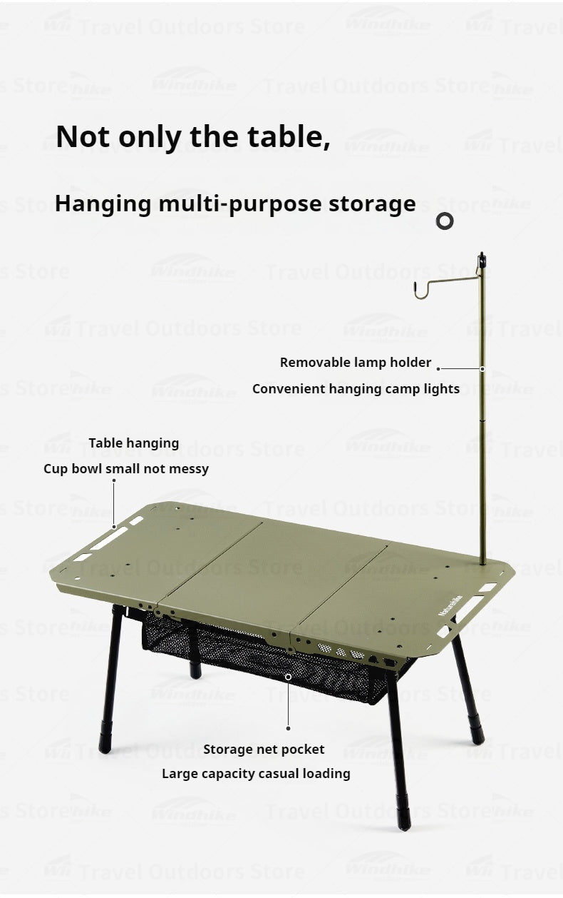 Naturehike STAR BASIC H02 IGT Table Portable Lightweight Foldable Multipurpose Tactical Table Height Adjustable Desk Aluminum Alloy Outdoor Camping Picnic
