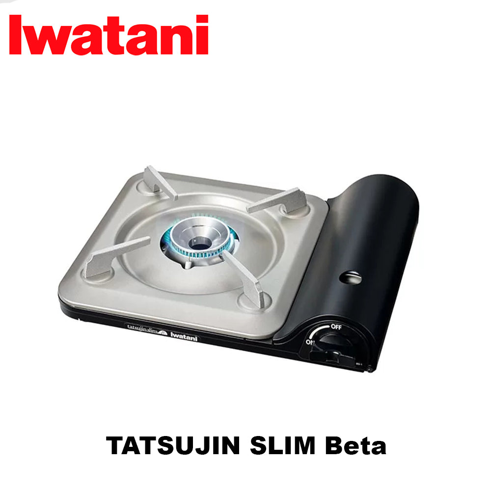 Iwatani Tatsujin Slim Beta Stove Portable Butane Canister Cassette Gas Stove Indoor Outdoor Camping Travel High Power 3.2kw Firepower Burner Original Made in Japan