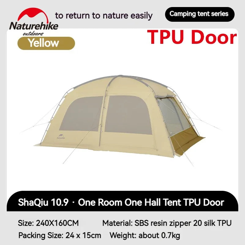 Naturehike DUNE 10.9 Tent Accessories Add-on Parts Extras Full Groundsheet Mat Blackout Top Cover and Transparent TPU Door Window