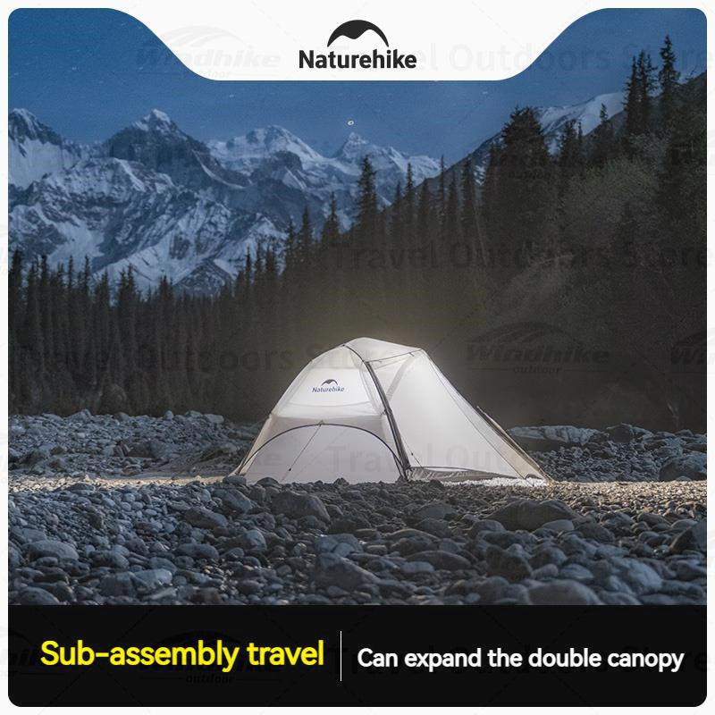 Naturehike Star River UL Ultralight Backpacking Hiking Tent Camping PRO 2 Person 2 Door Double Layer 15D Nylon Waterproof Three Seasons Canopy Awning