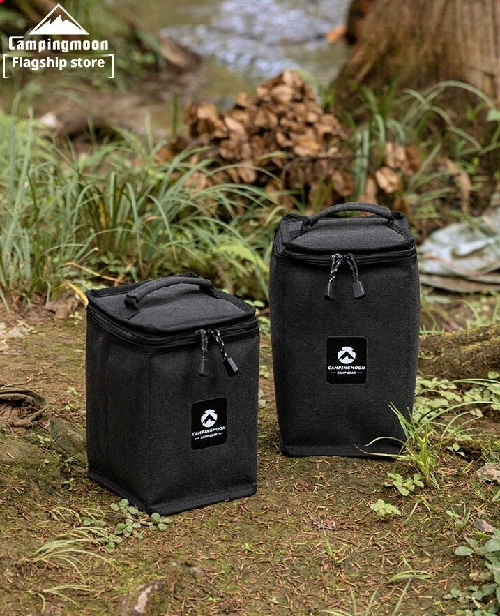 Campingmoon Lighting Storage Bag Multifunctional Large Canvas Lighting Tote Bag Lantern Gas Lamp Shockproof Bag Stove Flat Gas Canister Outdoor