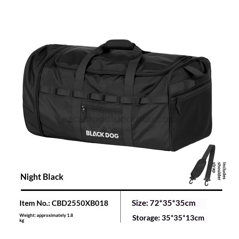 Blackdog Rolling Duffel Storage Bag Portable Folding 88L/123L Capacity PVC Roller Wheel Carry Utility Bag Compact Storage Outdoor Camping Equipment
