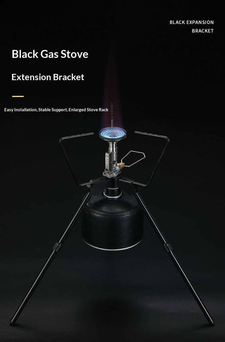 Campingmoon Portable Camping Stove Tripod Stand Aluminum Alloy Gas Canister Support Rack Bracket