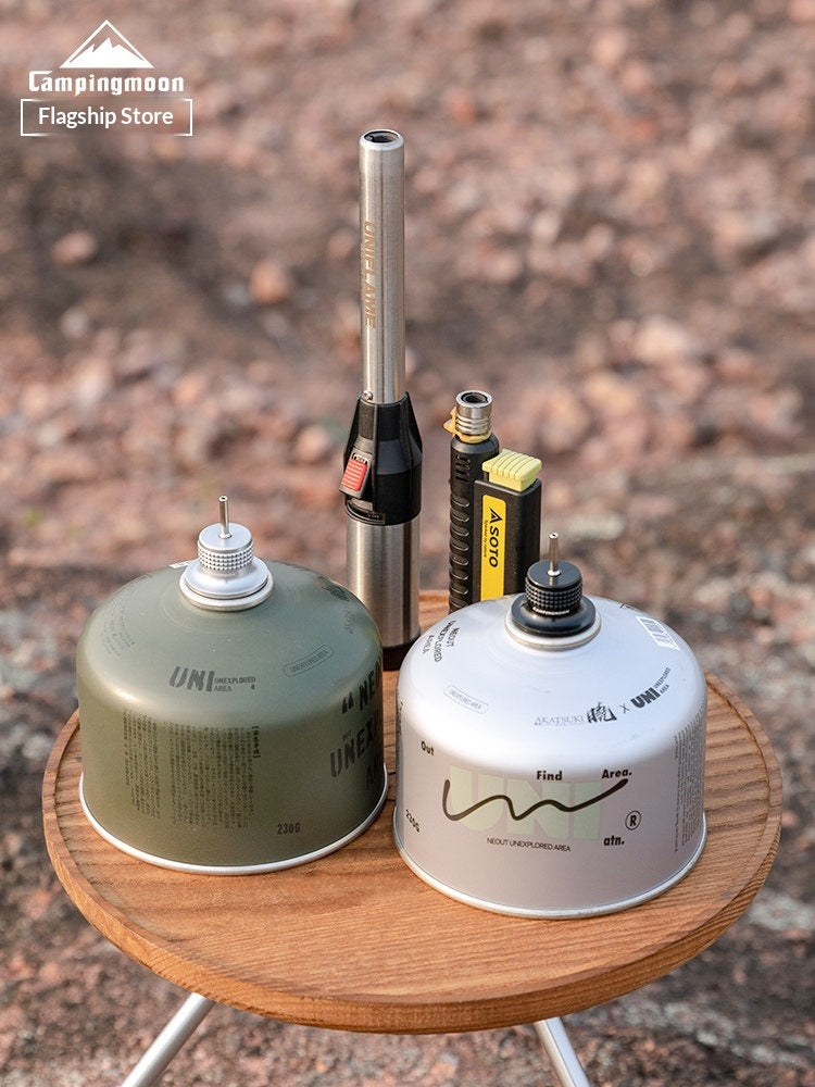 Campingmoon BKZ39 Cartridge Refilling Adoptor Portable Lightweight Flat Gas Canister Direct-Fire Outdoor Igniter Fuel Refill Adapter Outdoor Camping