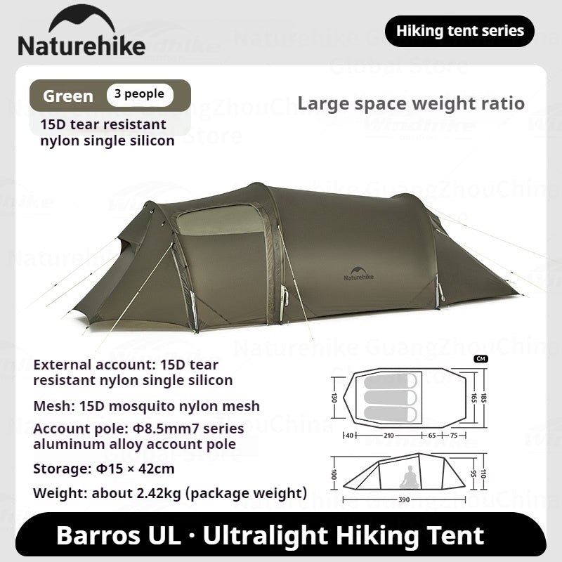 opalus 3 tent Naturehike OPALUS Series UL Tunnel Type Tent 2-3 Person 4 Season Large – EZcamp Outdoorhub