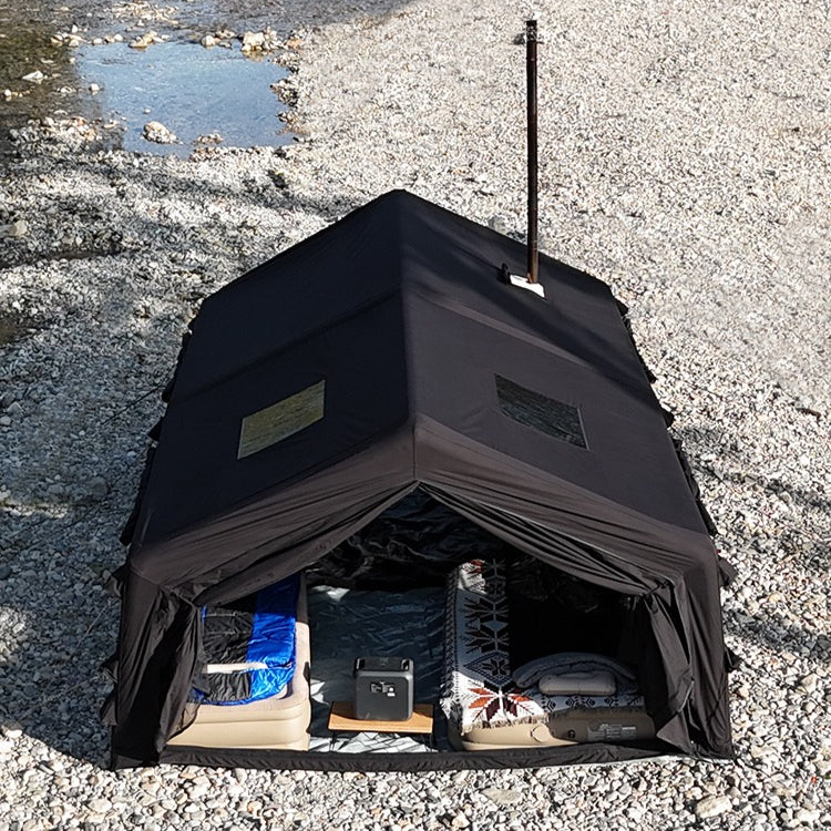 Coody AIR 13.6 Premium Cabin Inflatable Air Tent 6-8 Persons Outdoor Camping 13.6m² Interior Space Waterproof Black Vinyl Coated Sunscreen Rain Cover