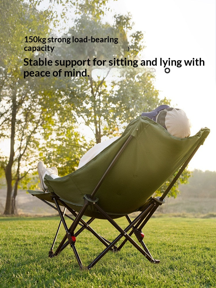 Naturehike SEA STAR 001 Reclining Chair High Back Moon Chair 3 Adjustable Level Cotton Filled Foam Padded Relax 150kg Max Load Outdoor Camping