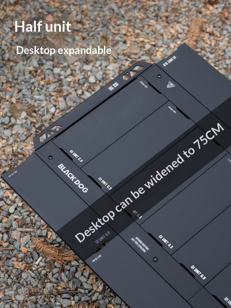 Blackdog MOVES IGT Extended Table Portable Foldable Multifunctional Tactical Modular Integrated Grill Table 5-Unit Unlimited Expansion Outdoor Camping