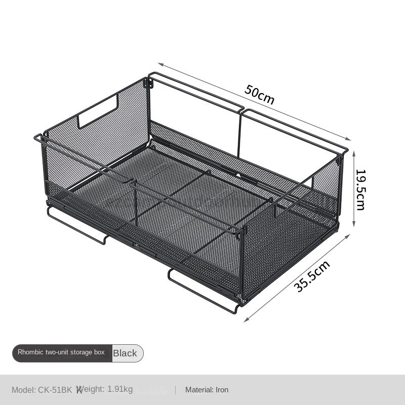 Campingmoon IGT Storage Rack 2-Unit Multipurpose Integrated Grill Table Stackable Rack Collapsible Outdoor Folding Desktop Storage Container CK-51BK