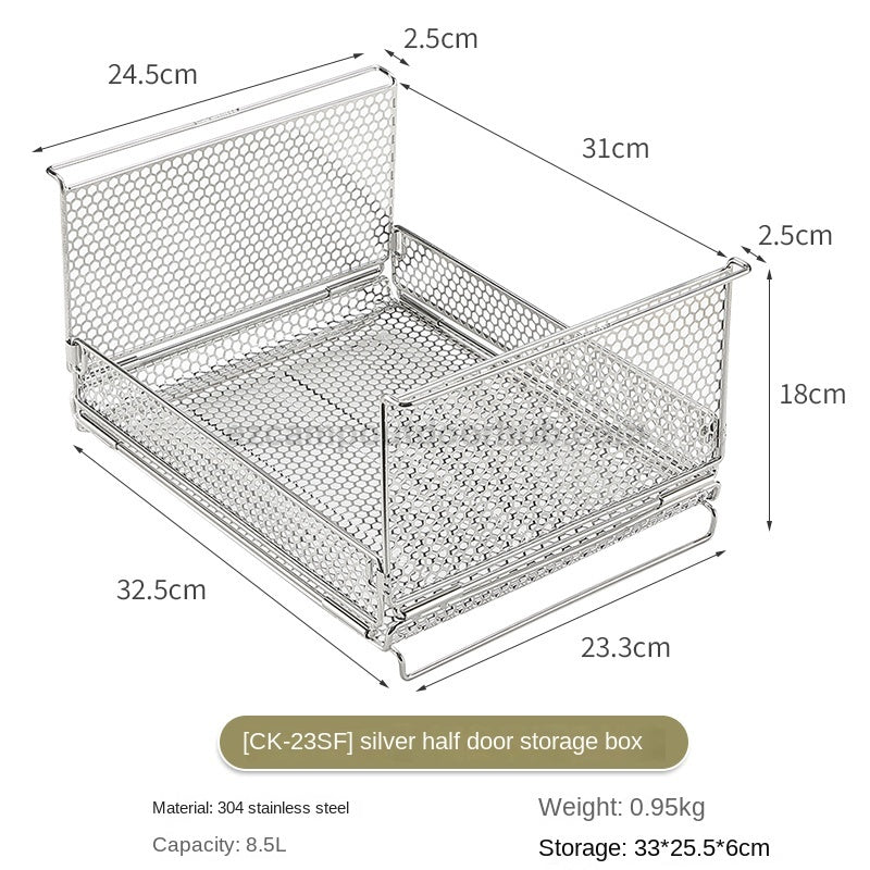 Campingmoon IGT Storage Rack Foldable Multipurpose 1 Unit Integrated Grill Table Folding Drawer Mesh Net Stackable Outdoor Camping Steel Storage Box