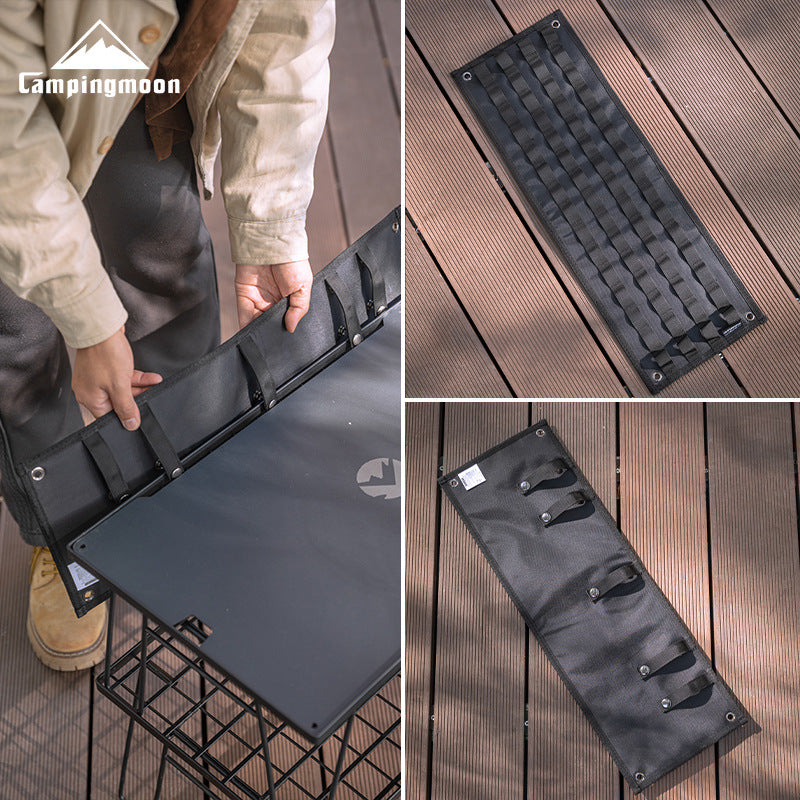 Campingmoon BK-589 BG-589 Hanging Storage Board Portable Ultralight Thickened Wear-Resistant Storage Hanging Tools Side Table Polyester Cloth