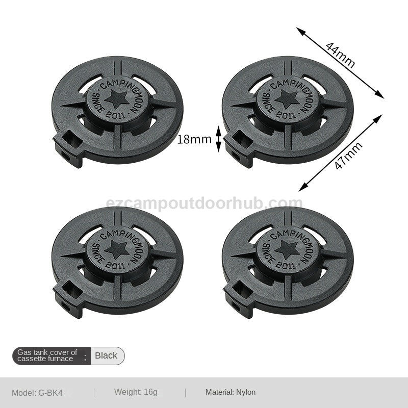 Campingmoon 4pcs Butane Protective Cover Portable Standard Nozzle Type Canister Cap Pack Butane Fuel Gas Leakproof For 250g 220g 120g Can G-4