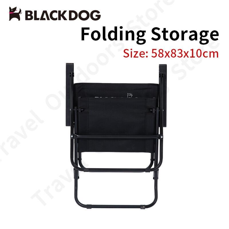 BLACKDOG Portable Black Folding Chair 3.7kg Durable 120kg Max Load Anti-skid Iron Pipe Support Kermit Foldable Chair With Armrest And Backrest Outdoor Hiking Beach Picnic Travel Camping  Heavy Duty Black Dog