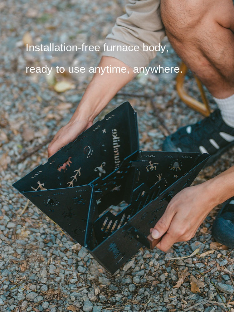 Naturehike TOTEM 2.0 Folding Fire Table Portable Ultralight Multipurpose Wood Stove Fire Pit Bonfire Firewood BBQ Grill Outdoor Camping