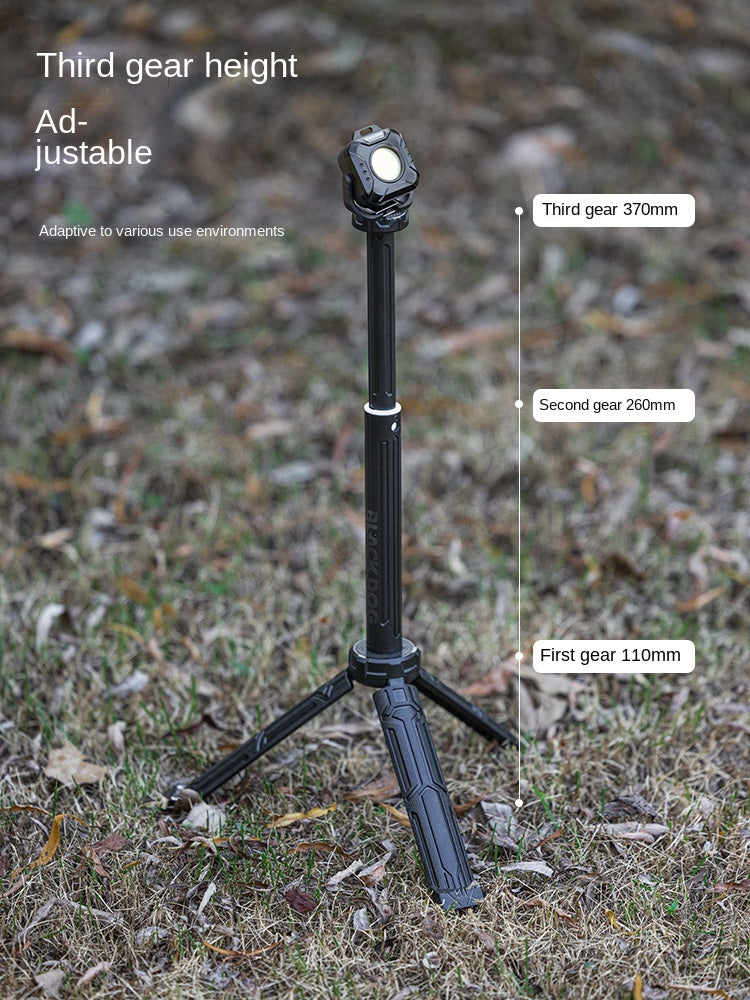 Blackdog Multifunctional Lamp Holder Portable Multipurpose Pan And Tilt Telescopic Foldable Tripod Stand Standard 1/4 Camera Lantern Light Mounting Thread