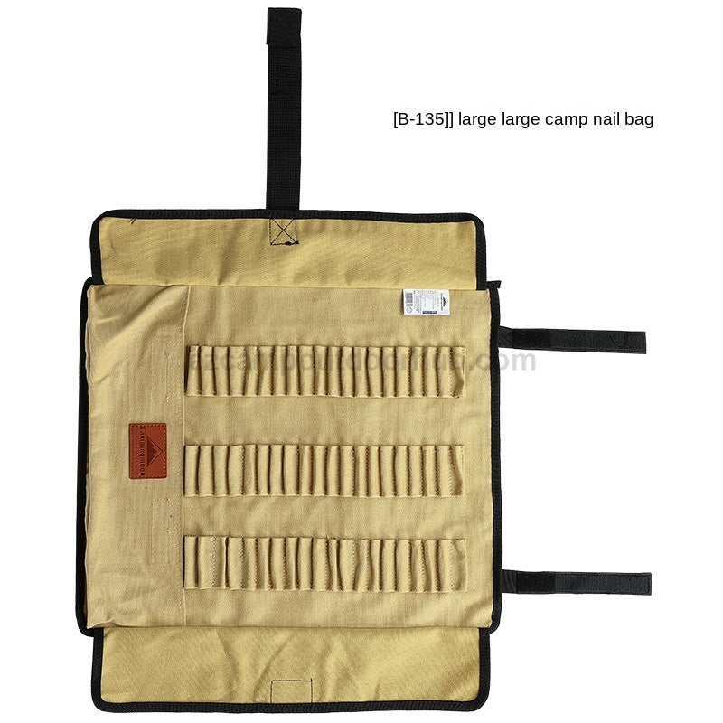 Campingmoon Ground Nail Storage Canvas Bag Portable Foldable Peg Stakes Hammer Ground Nail Bag Durable Easy To Carry Outdoor Camping B-135 B126
