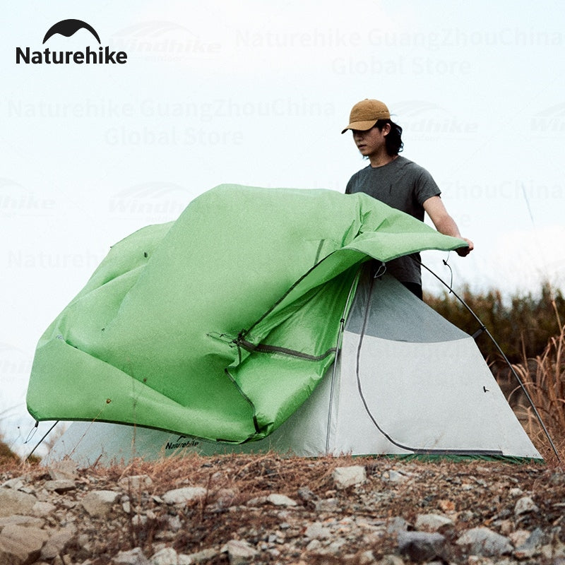 Naturehike Cloud Up Base Tent Portable Ultralight Double Layer 1-2 Person Sun Shelter Backpacking Tent Waterproof Windproof 210T Nylon Camping Outdoor Hiking Trekking Heavy Duty Original Nature Hike