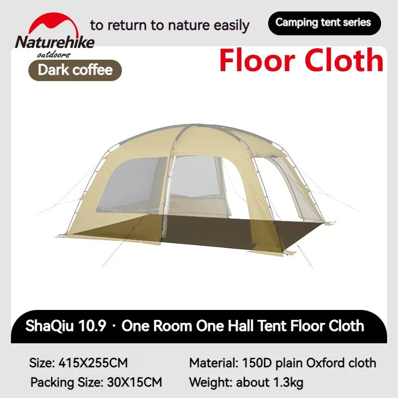 Naturehike DUNE 10.9 Tent Accessories Add-on Parts Extras Full Groundsheet Mat Blackout Top Cover and Transparent TPU Door Window