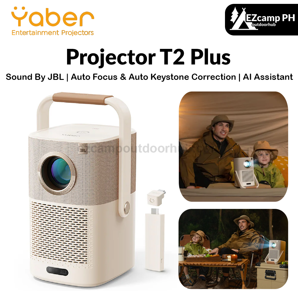 Yaber Projector T2 Plus Portable Lightweight Auto Focus & Auto Keystone Correction 1080P With JBL Sound Dolby Audio Built-in TV Dongle And NFC Screen Cast
