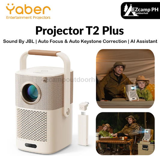 Yaber Projector T2 Plus Portable Lightweight Auto Focus & Auto Keystone Correction 1080P With JBL Sound Dolby Audio Built-in TV Dongle And NFC Screen Cast