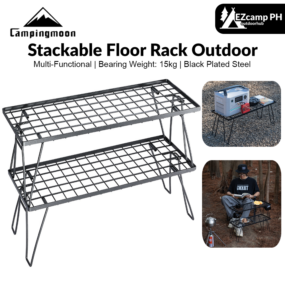 Campingmoon T-229 Series Stackable Floor Rack Outdoor Camping – EZcamp ...