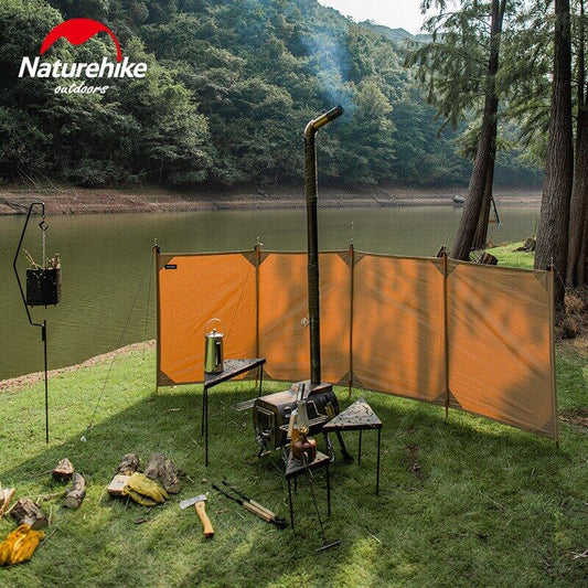 Naturehike Outdoor Camping Windscreen 300x100cm Beach Fishing Glamping Wind Breaker Portable Privacy Screen Cotton Aluminum Array Fence Screen