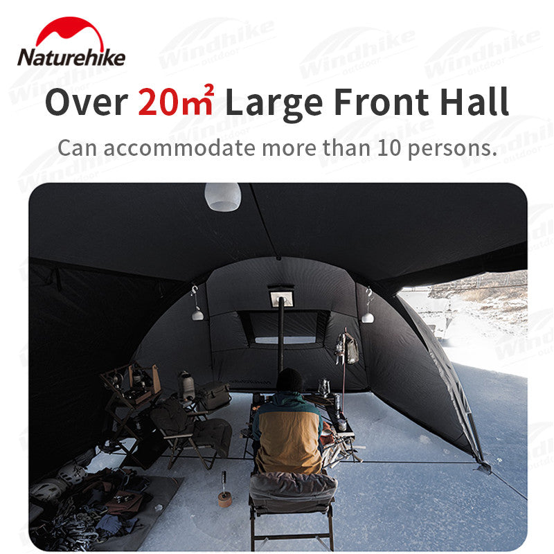 [Pre-Order] Naturehike Cloud Vessel Tunnel Tent With Snow Skirt Large Multi-Person Outdoor Camping Supplies Equipment Travel Tourist tent