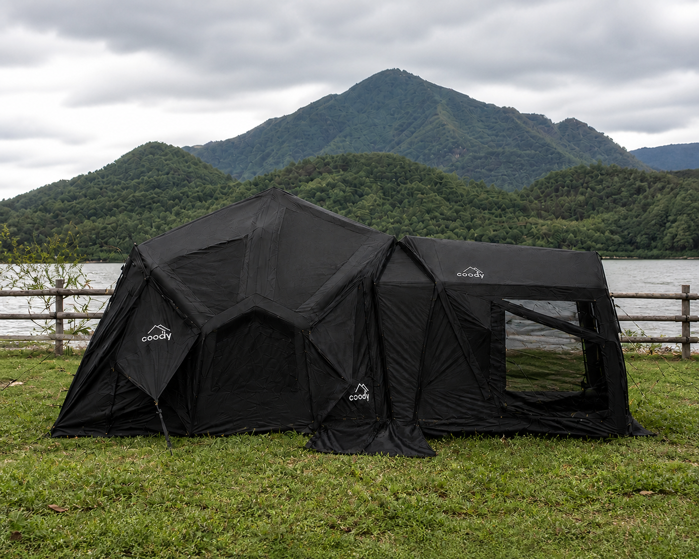 Coody BESTONA YUSTONA Connector Double Sided Zipper Air Tent 210D Polyester Cloth Accessories Add-ons