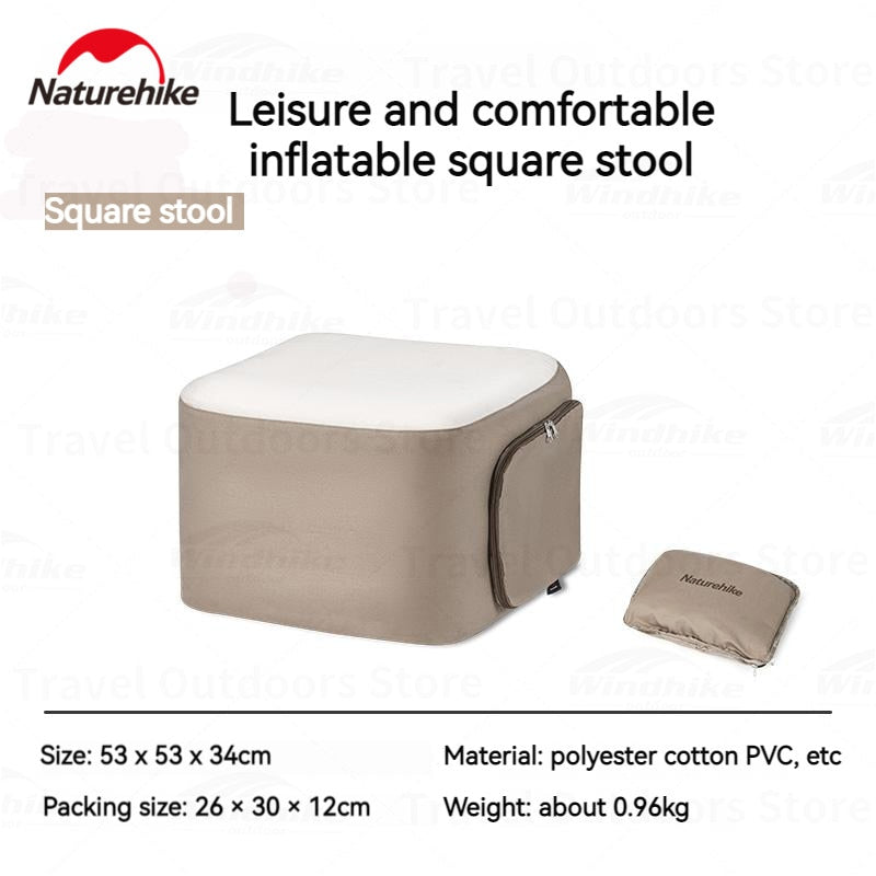 Naturehike KOS Automatic Air Inflatable PVC Cotton Sofa 1-2 Person Built-in Electric Air Pump up to 300kg Outdoor Camping Relax Chair Stool Lazy Sofa