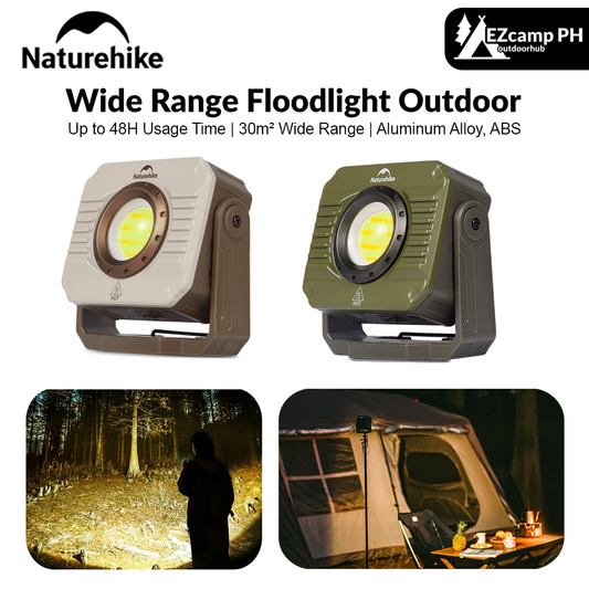 Naturehike Wide Range Floodlight Outdoor Portable Ultralight Square Mini Light Hanging Rechargeable Lamp Lantern Emergency Light Waterproof Up To 48H Usage Time Camping Hiking Picnic Beach Travel Original Nature Hike