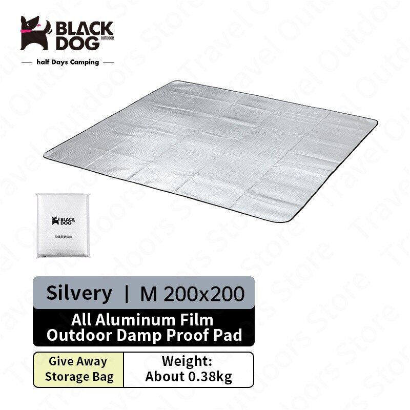 BLACKDOG Outdoor Camping Tent Ground Aluminum Foil Film Moisture Proof Folding Mat 3 Sizes Ultralight Floor  Matting Footprint Ground Sheet Pad Black Dog