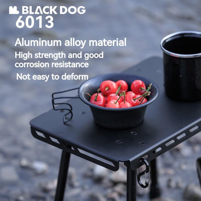 BLACKDOG Stronghold-Camping Tactical Table Stool Ultralight 2-in-1 Tactical Folding Table for Camping Hiking Travel Outdoor Picnic Fishing Compact Chair Small Stool Portable Horse Strap Aluminum Alloy Folding Desk Heavy Duty Original Black Dog