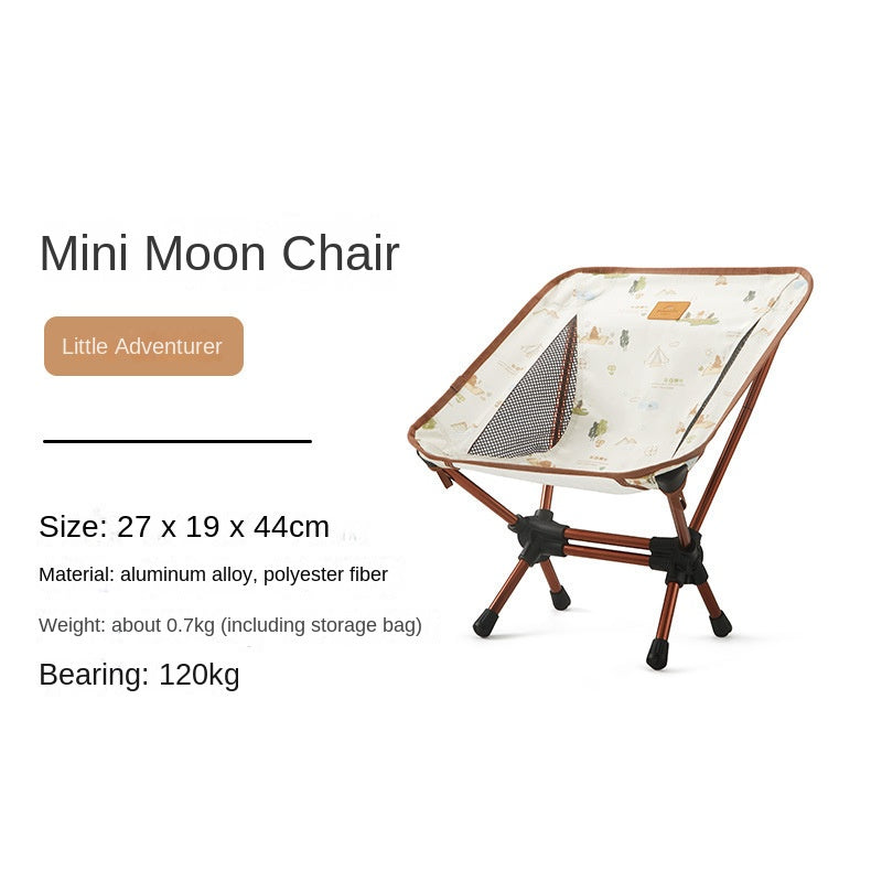 Naturehike KIDS Series Mini Moon Chair Portable Ultralight Folding Children Chair Child Kids Equipment Outdoor Hiking Picnic Travel Heavy Duty Original Nature Hike Kid