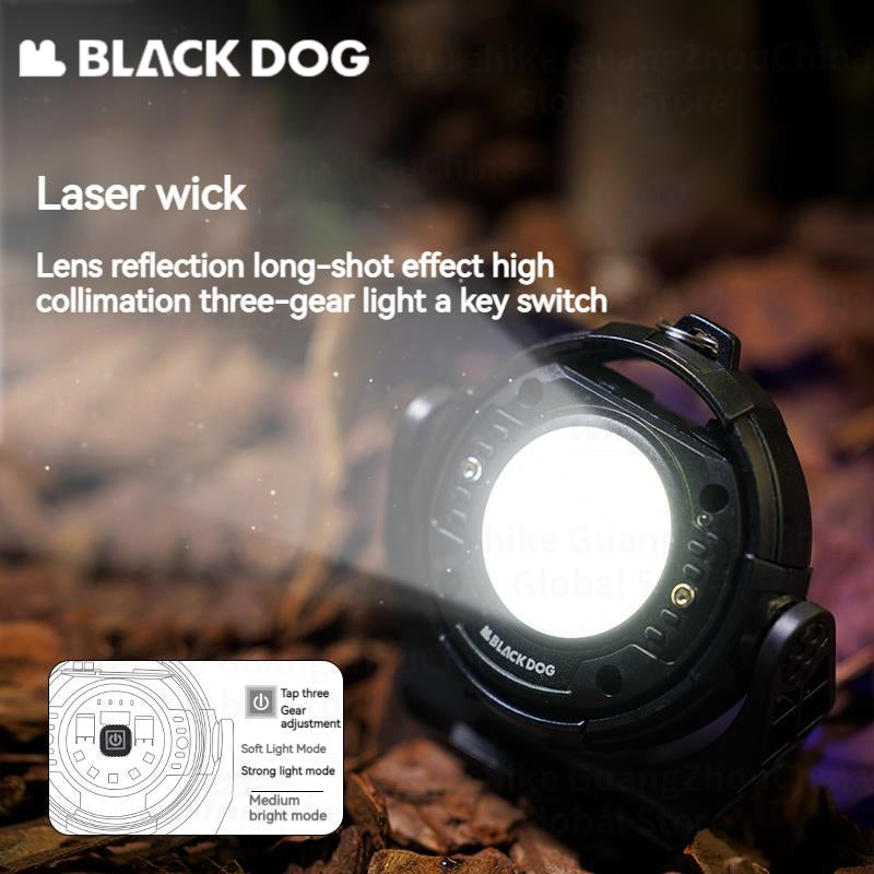 BLACKDOG Portable Rechargeable USB Camping Light Ultralight LED Headlamp Flashlight Waterproof Hiking Camping Beach Travel Outdoor Work Lamp Original Heavy Duty Black Dog