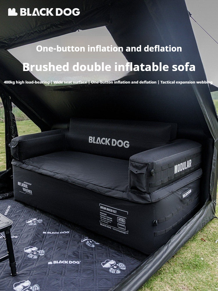 BLACKDOG Dream Maker Double Inflatable Sofa Portable Lightweight Quick Inflation Deflation Widened Load Bearing Up To 300kg Outdoor Camping Travel
