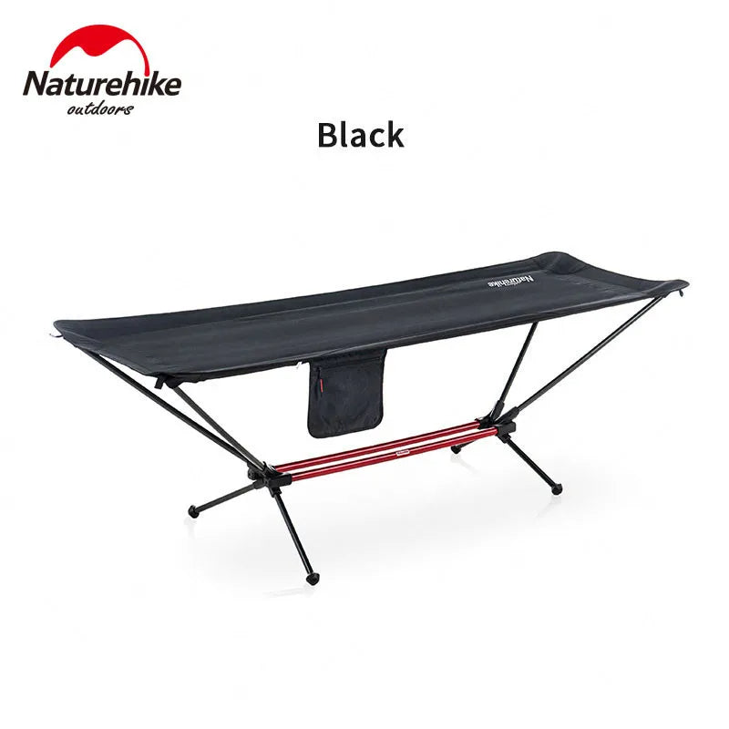 Naturehike Folding Outdoor Hammock with Aluminum Alloy Ultralight Stand Mount Bracket Stand Alone Swing Portable Camping Hammock Foldable Bed Duyan Heavy Duty up to 120KG Nature Hike