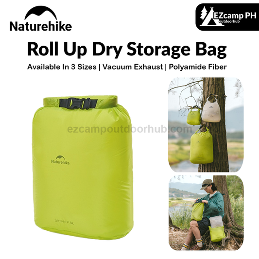 Naturehike Roll Up Dry Storage Bag Roll Top Ocean Pack Waterproof Moisture-Proof Tear Resistant Durable Vacuum Exhaust Compression Expansion
