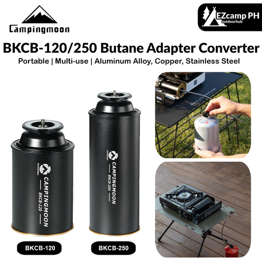 Campingmoon BKCB-120/250 Butane Adapter Converter Nozzle To Screw Threaded Type Camping Tank Canister Hose Adaptor Gas Converter CB-120/250