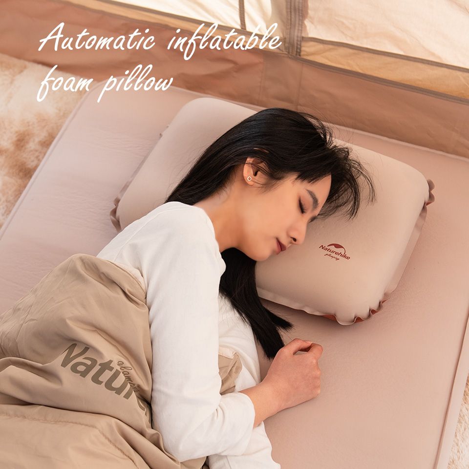 Inflate travel outlet pillow