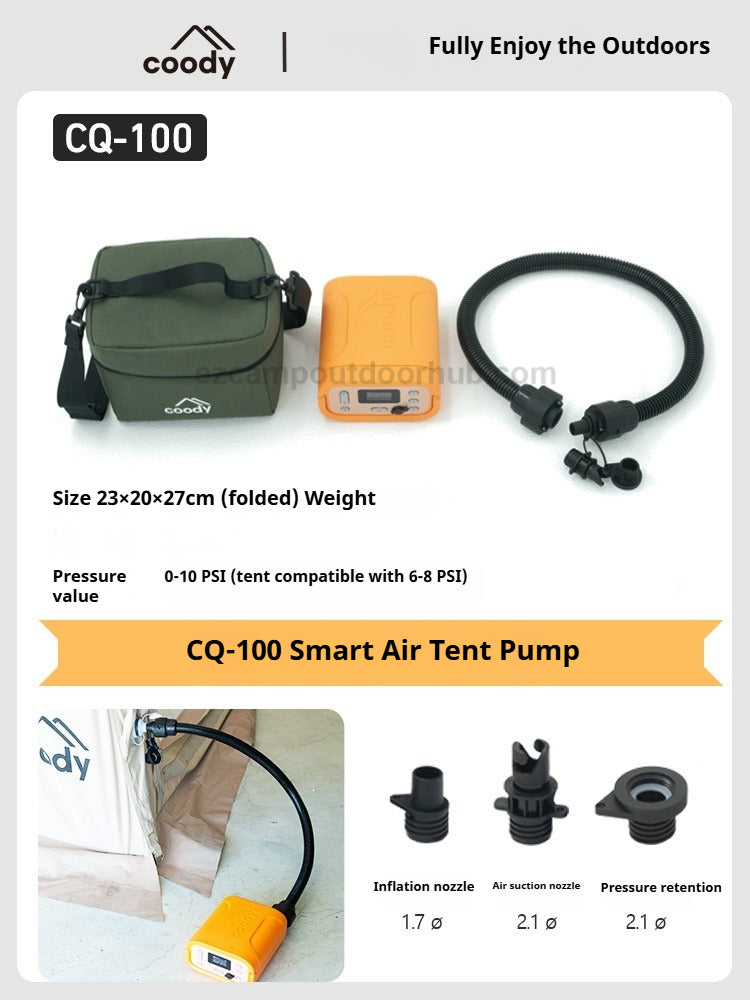 Coody CQ-100 Smart Air Tent Pump Portable Ultralight High Pressure – EZcamp Outdoorhub