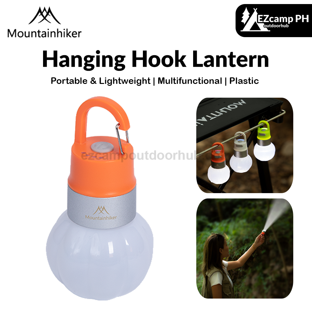 Mountainhiker Hanging Hook Lantern Portable Lamp Outdoor Waterproof USB C Charging Wireless Bottle Cap LED Light 2-20H Battery Working Time