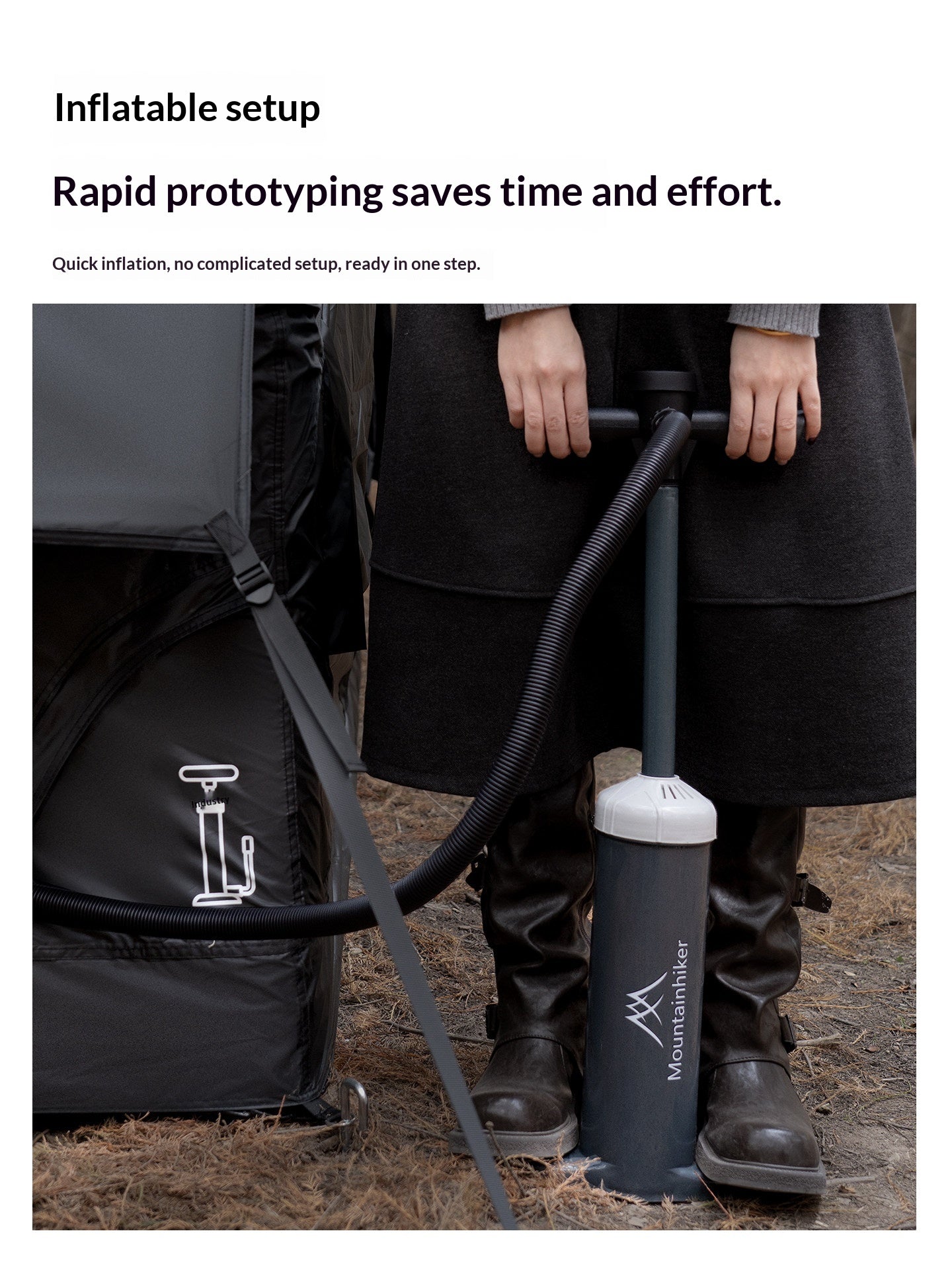 Mountainhiker STARRY SKY AIR 6.3 Inflatable Tent Spacious Quick Setup Cabin Style Tent 3-4 Persons Waterproof 6.3m² Interior Space Sunscreen Outdoor