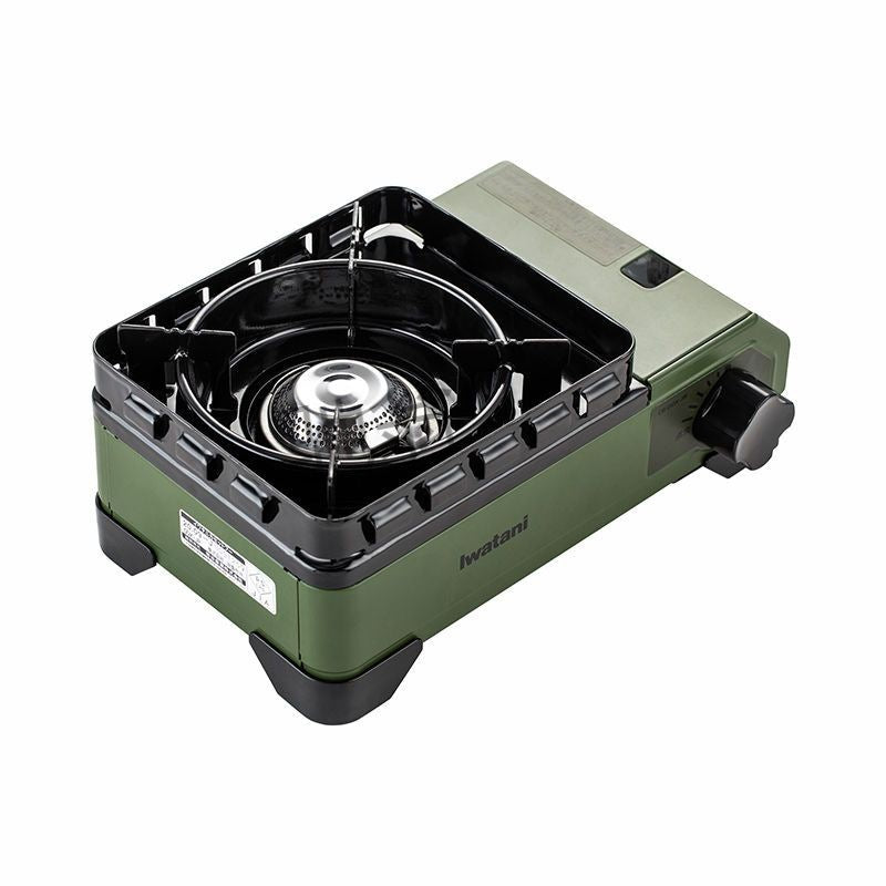 Iwatani Tough Maru Jr. Outdoor Stove Portable Butane Canister Cassette Stove With Double Integrated Windshield And Storage Case Made in Japan Jr Junior