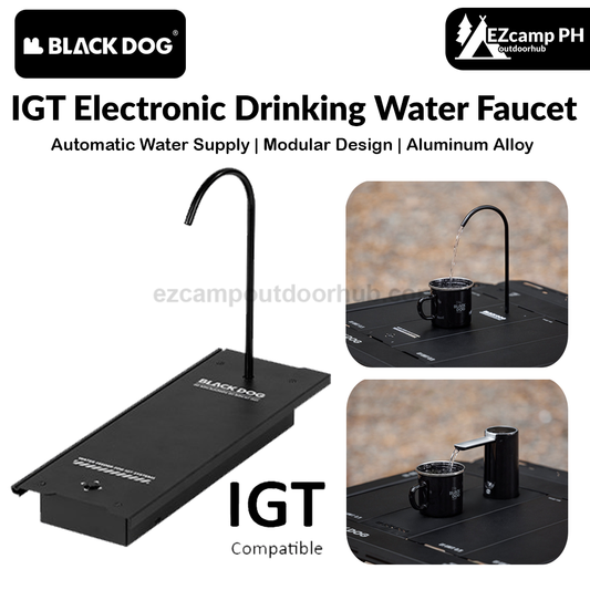 Blackdog IGT Electronic Drinking Water Faucet Dispenser Pump 4000mAh Battery Half Unit Integrated Grill Table Outdoor Camping Accessories