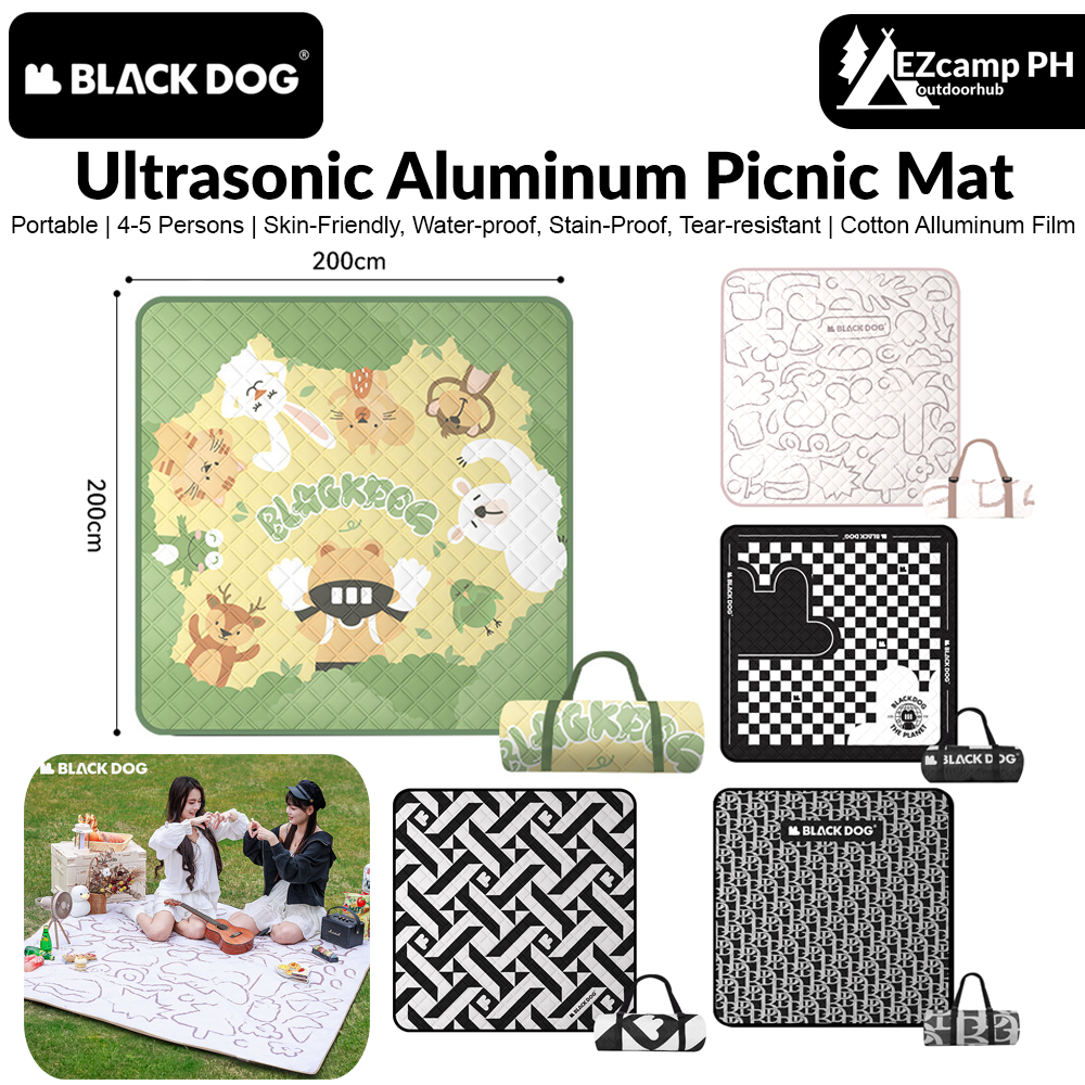 BLACKDOG Portable Ultrasonic Aluminum Picnic Mat Soft And Skin-Friendly Water-proof Moisture-Proof And Stain-Proof Mattress Sleeping Pad Blanket